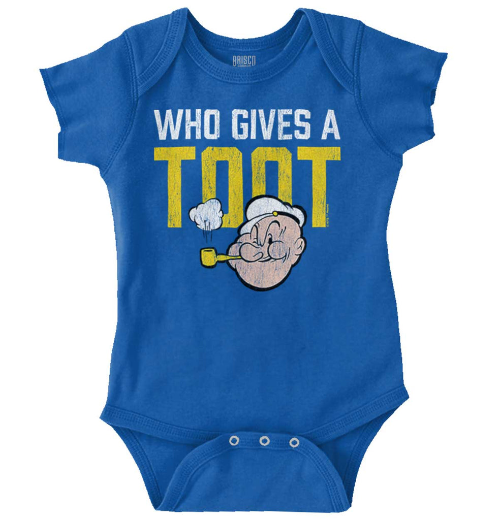 Who Gives A Toot Romper Bodysuit-Direct To Garment Print-Brisco Baby