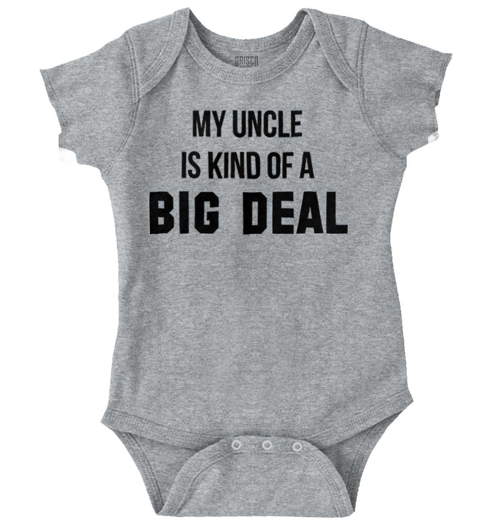 My Uncle Big Deal Romper Bodysuit-Direct To Garment Print-Brisco Baby