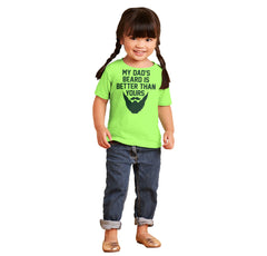 Dad's Beard Infant Toddler T Shirt-Direct To Garment Print-Brisco Baby