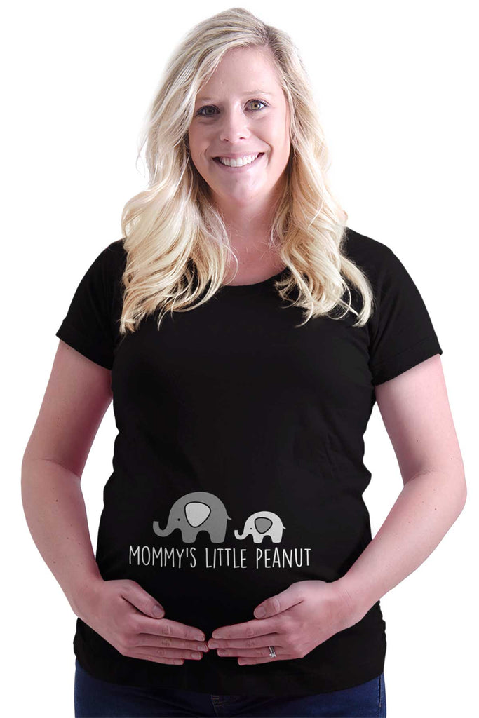 Mommy's Little Peanut Maternity T-Shirt-Direct To Garment Print-Brisco Baby
