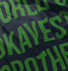 World's Okayest Brother Romper Bodysuit-Direct To Garment Print-Brisco Baby