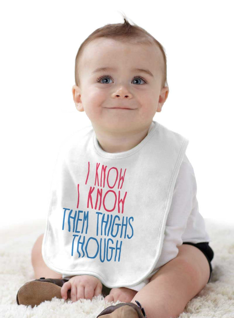 Thighs Though Infant Baby Bib-Direct To Garment Print-Brisco Baby