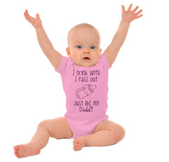 Like My Daddy Romper Bodysuit-Direct To Garment Print-Brisco Baby