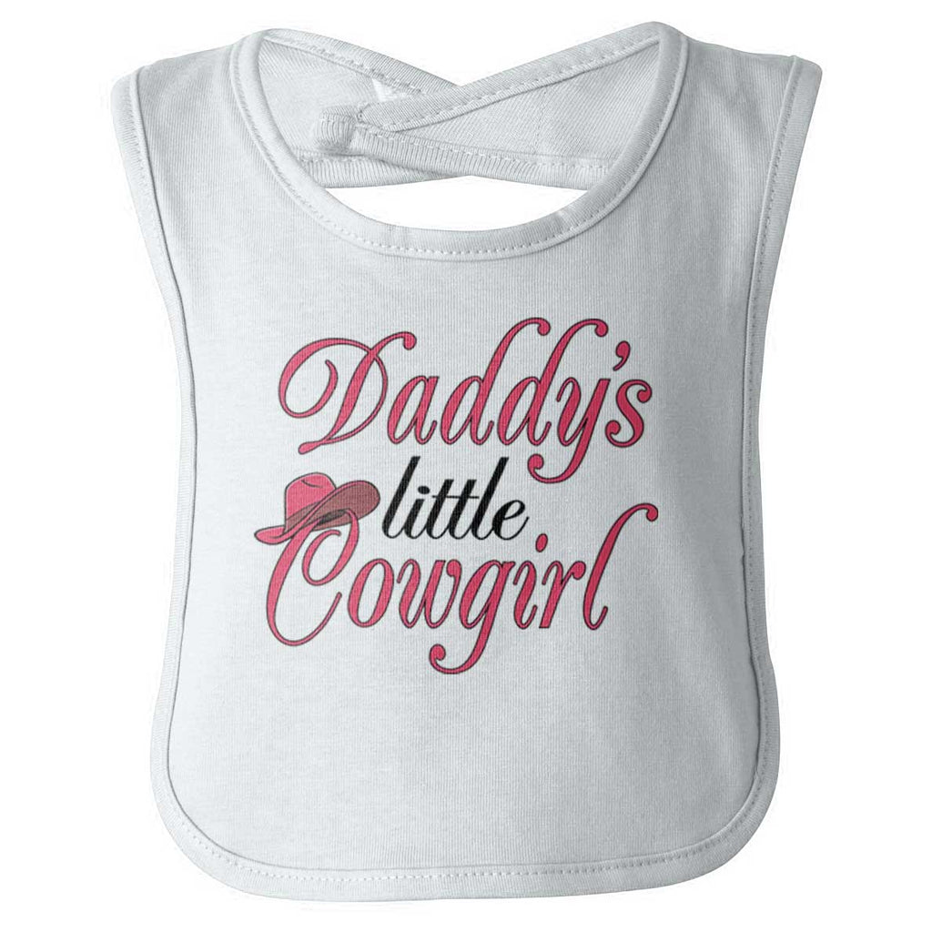 Little Cowgirl Infant Baby Bib-Direct To Garment Print-Brisco Baby