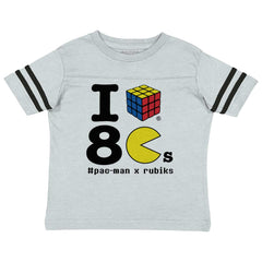 I Love The 80s Toddler Football Jersey Tee-Direct To Garment Print-Brisco Baby