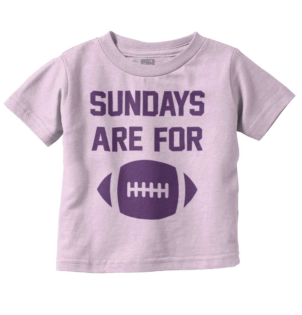Sundays for Football Infant Toddler T Shirt-Direct To Garment Print-Brisco Baby