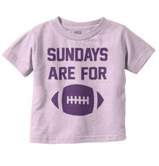 Sundays for Football Infant Toddler T Shirt-Direct To Garment Print-Brisco Baby
