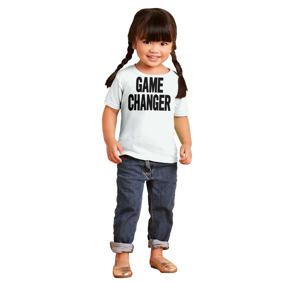 Game Changer Infant Toddler T Shirt-Direct To Garment Print-Brisco Baby