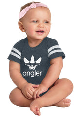 Angler Football Bodysuit-Direct To Garment Print-Brisco Baby