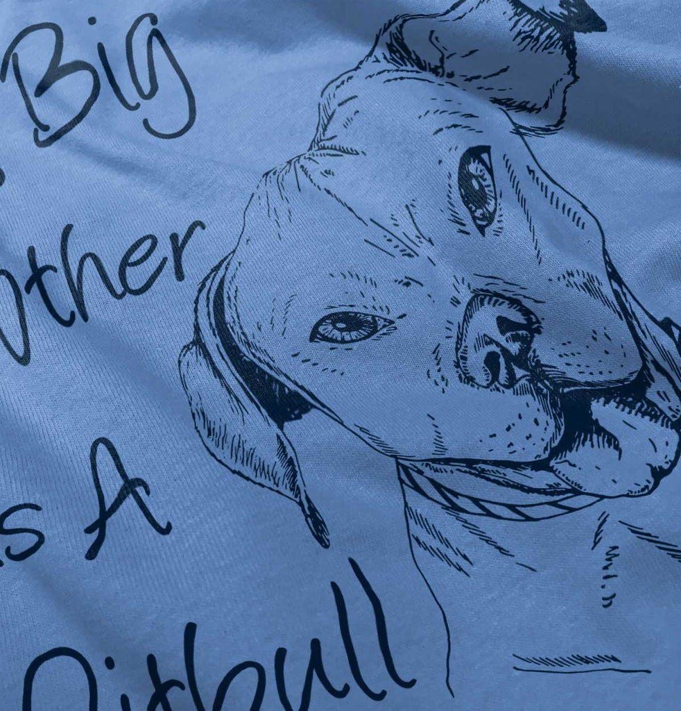 Brother is a Pitbull Toddler Baseball-Direct To Garment Print-Brisco Baby