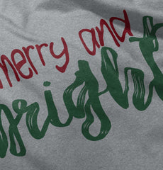 Merry And Bright Infant Toddler T Shirt-Direct To Garment Print-Brisco Baby