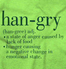 Hangry Definition Romper Bodysuit-Direct To Garment Print-Brisco Baby