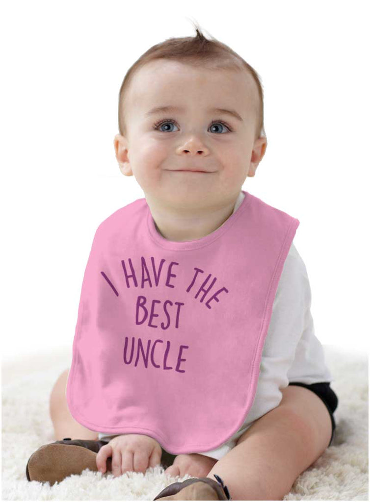 Best Uncle Infant Baby Bib-Direct To Garment Print-Brisco Baby