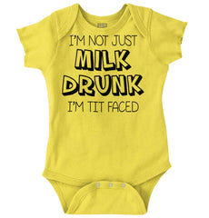 Milk Drunk Romper Bodysuit-Direct To Garment Print-Brisco Baby