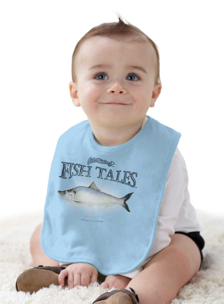 American Shad Infant Baby Bib-Direct To Garment Print-Brisco Baby