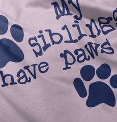 Siblings have paws Infant Toddler T Shirt-Direct To Garment Print-Brisco Baby