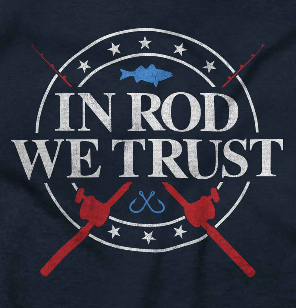 In Rod We Trust Ruffled Trim T-Shirt-Direct To Garment Print-Brisco Baby