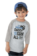 Farm All The Time Toddler Baseball-Direct To Garment Print-Brisco Baby