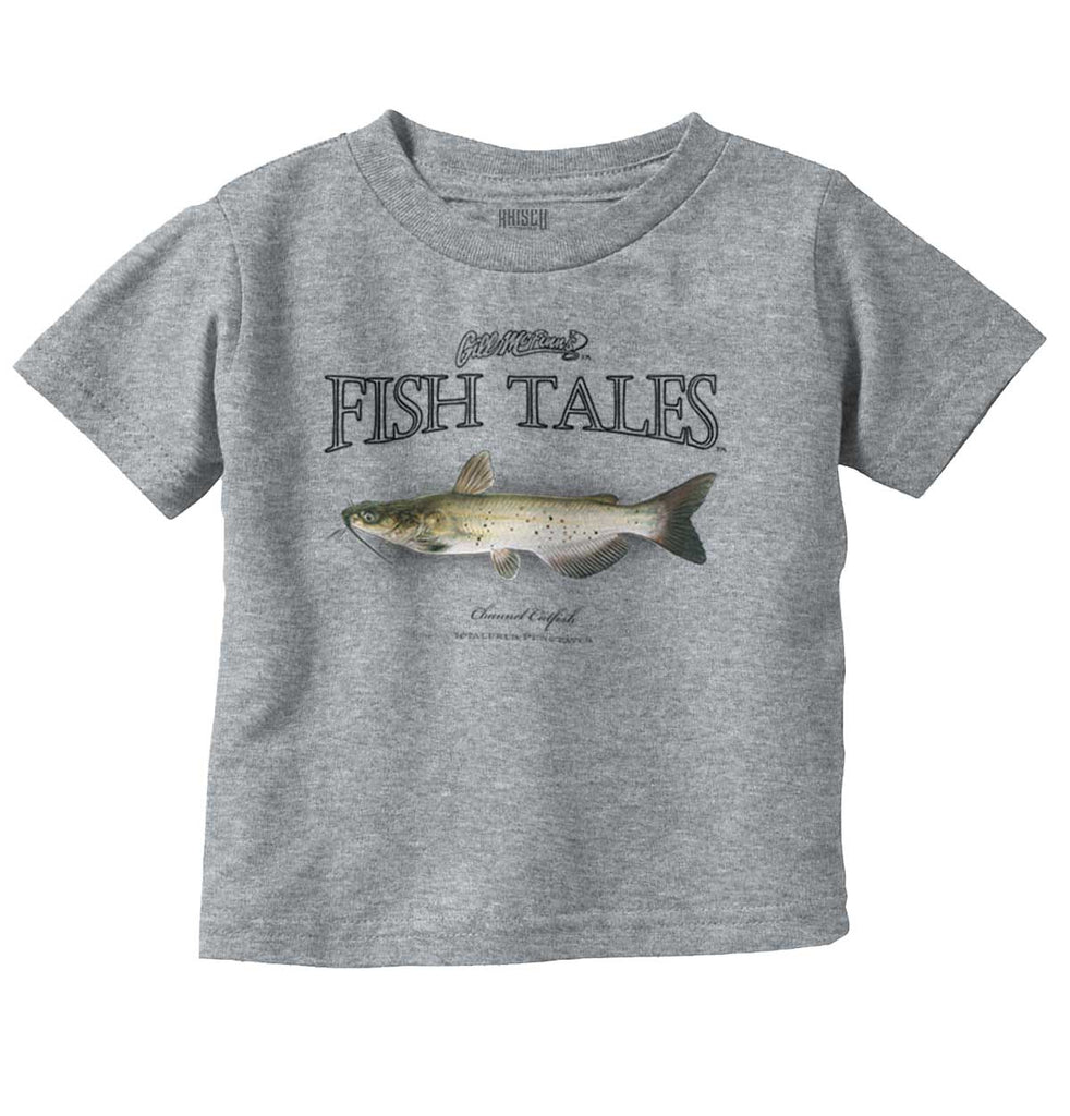 Channel Catfish Infant Toddler T Shirt-Direct To Garment Print-Brisco Baby