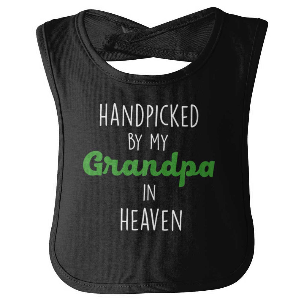 Handpicked By Grandpa Infant Baby Bib-Direct To Garment Print-Brisco Baby