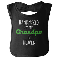 Handpicked By Grandpa Infant Baby Bib-Direct To Garment Print-Brisco Baby