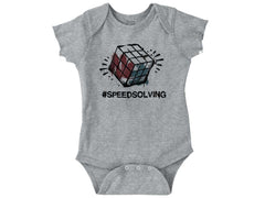 Speed Solving Romper Bodysuit-Direct To Garment Print-Brisco Baby