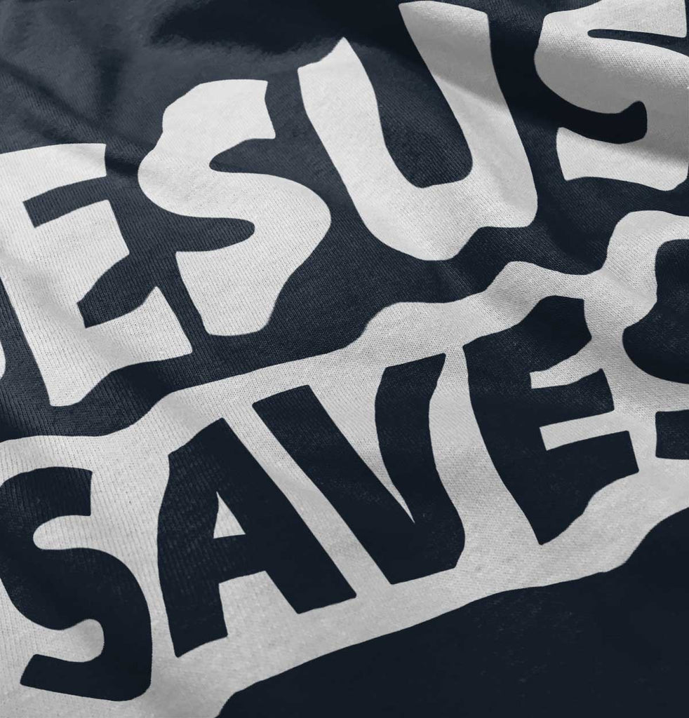 Jesus Saves Romper Bodysuit-Direct To Garment Print-Brisco Baby