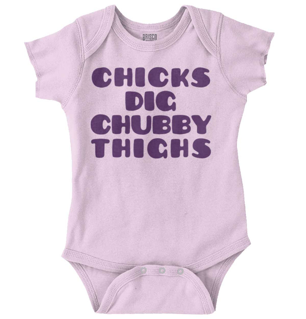 Chubby Thighs Romper Bodysuit-Direct To Garment Print-Brisco Baby