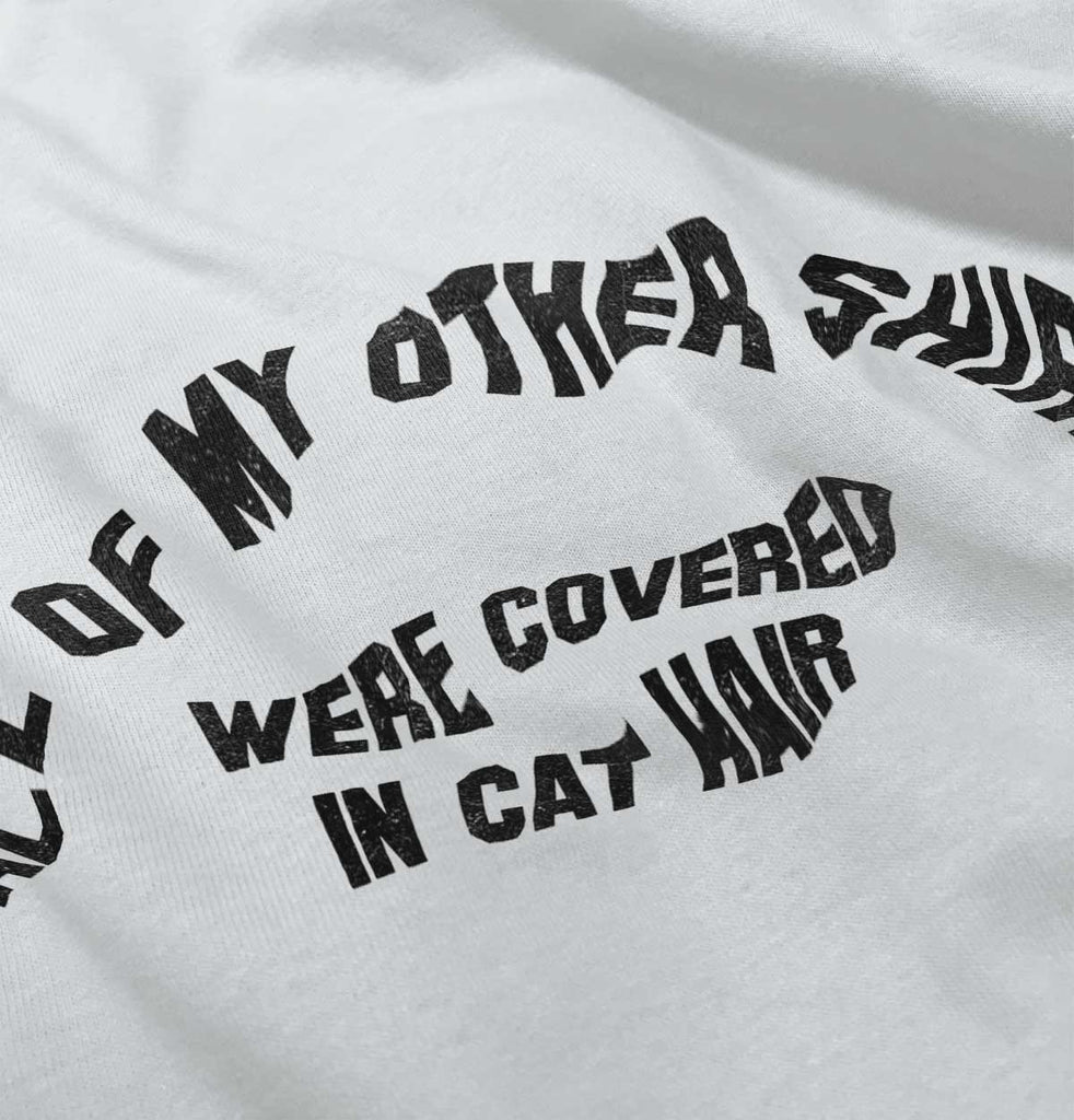 Covered In Cat Hair Romper Bodysuit-Direct To Garment Print-Brisco Baby