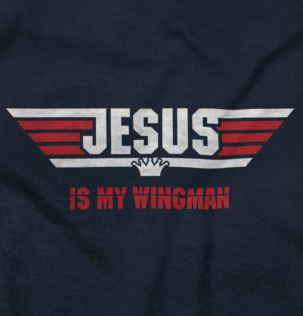 Jesus Is My Wingman Infant Toddler T Shirt-Direct To Garment Print-Brisco Baby