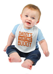 Daddys Hunting Buddy Infant Baby Bib-Direct To Garment Print-Brisco Baby