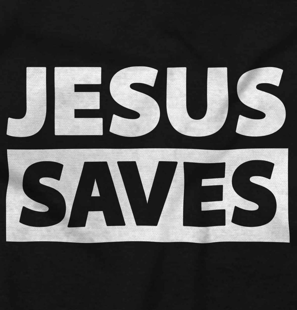 Jesus Saves Infant Baby Bib-Direct To Garment Print-Brisco Baby