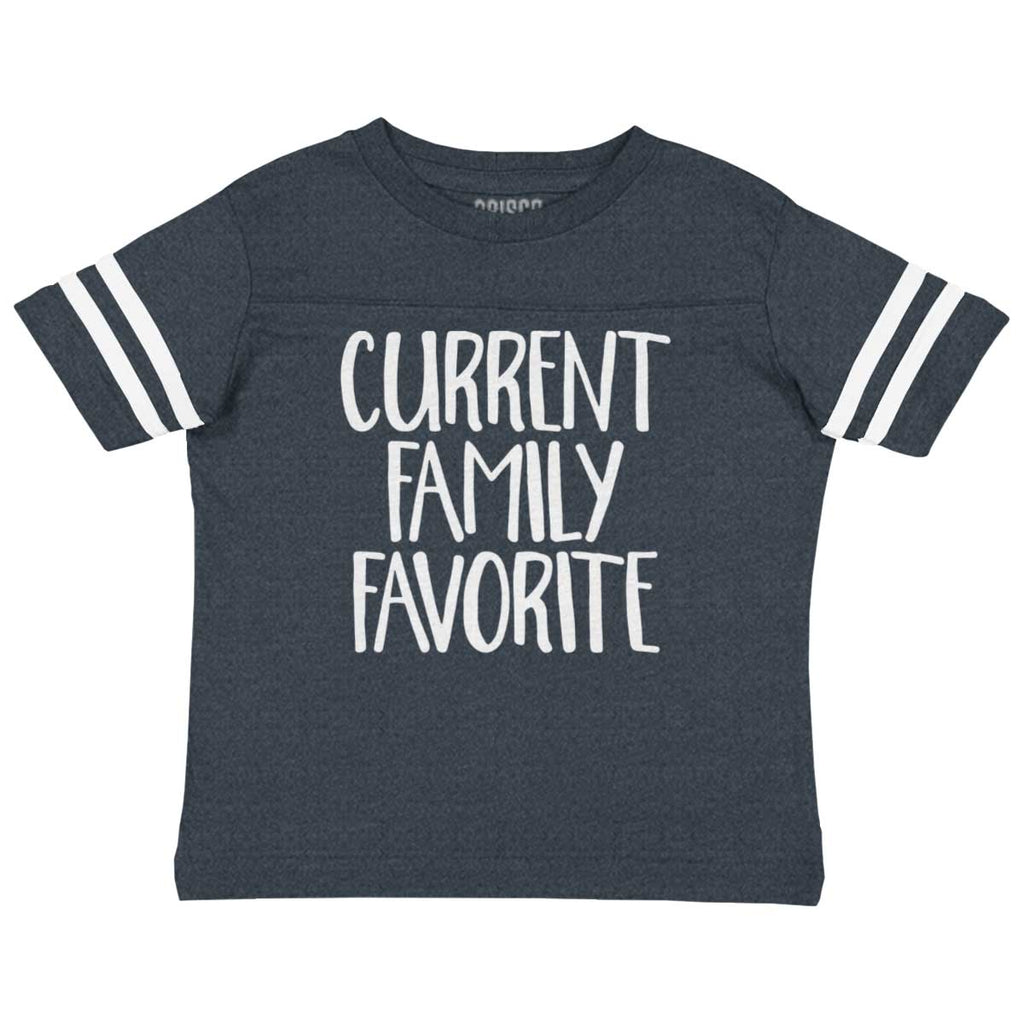 Family Favorite Toddler Football Jersey Tee-Direct To Garment Print-Brisco Baby