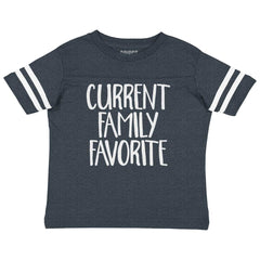 Family Favorite Toddler Football Jersey Tee-Direct To Garment Print-Brisco Baby