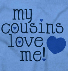 Cousins Love Me Toddler Baseball-Direct To Garment Print-Brisco Baby