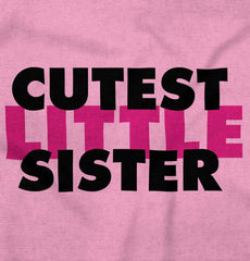 Cutest Little Sister Romper Bodysuit-Direct To Garment Print-Brisco Baby