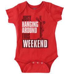 Hanging Around Romper Bodysuit-Direct To Garment Print-Brisco Baby