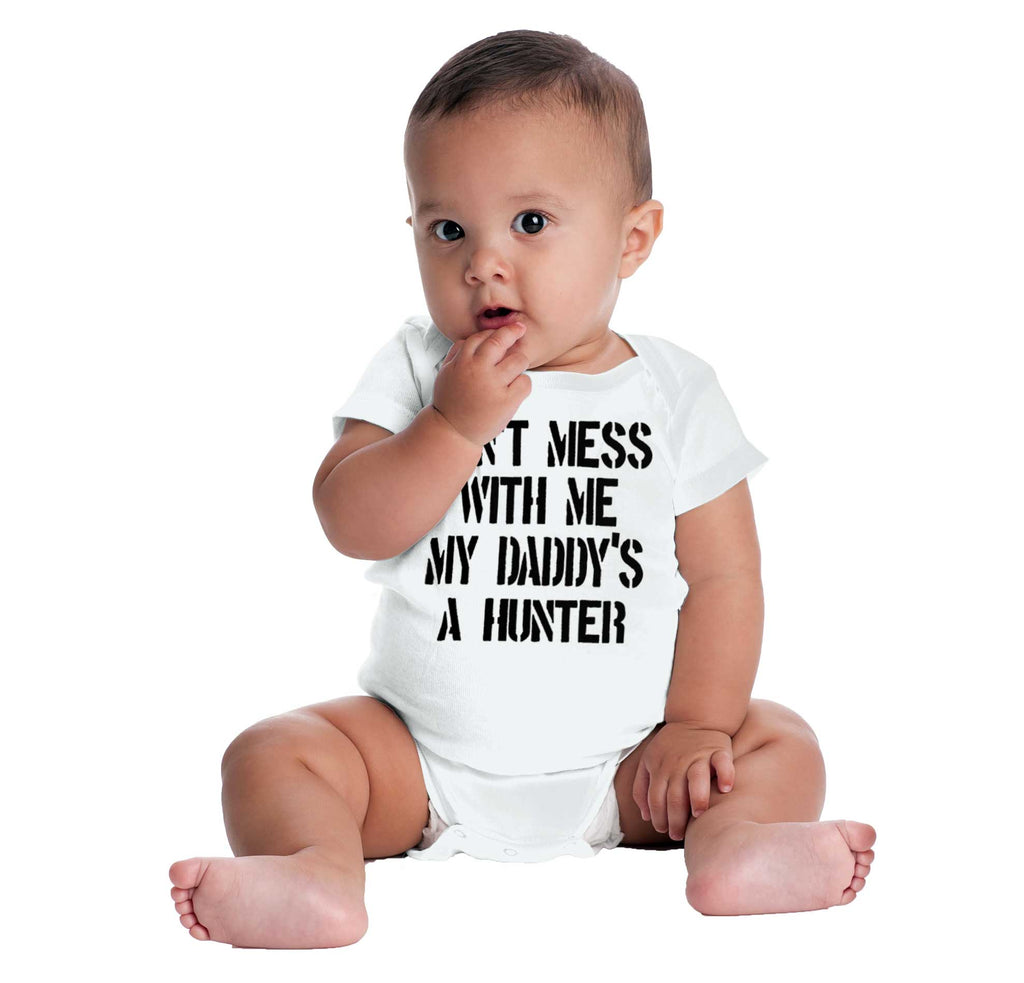 Daddy's A hunter Romper Bodysuit-Direct To Garment Print-Brisco Baby