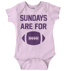 Sundays for Football Romper Bodysuit-Direct To Garment Print-Brisco Baby