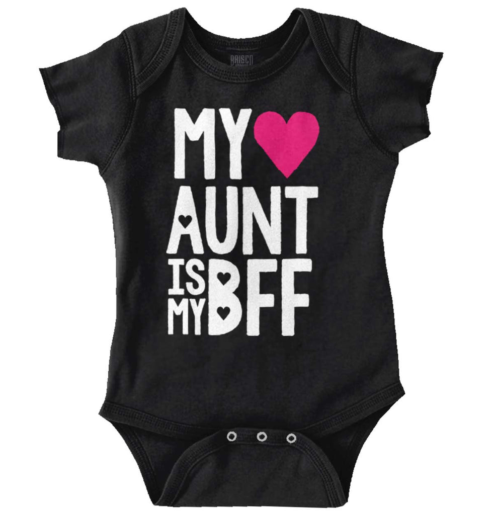 Aunt Is My BFF Romper Bodysuit-Direct To Garment Print-Brisco Baby