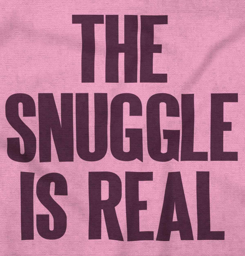Snuggle Is Real Romper Bodysuit-Direct To Garment Print-Brisco Baby