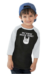 Rock Shirt Toddler Baseball-Direct To Garment Print-Brisco Baby