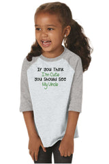 See My Uncle Toddler Baseball-Direct To Garment Print-Brisco Baby