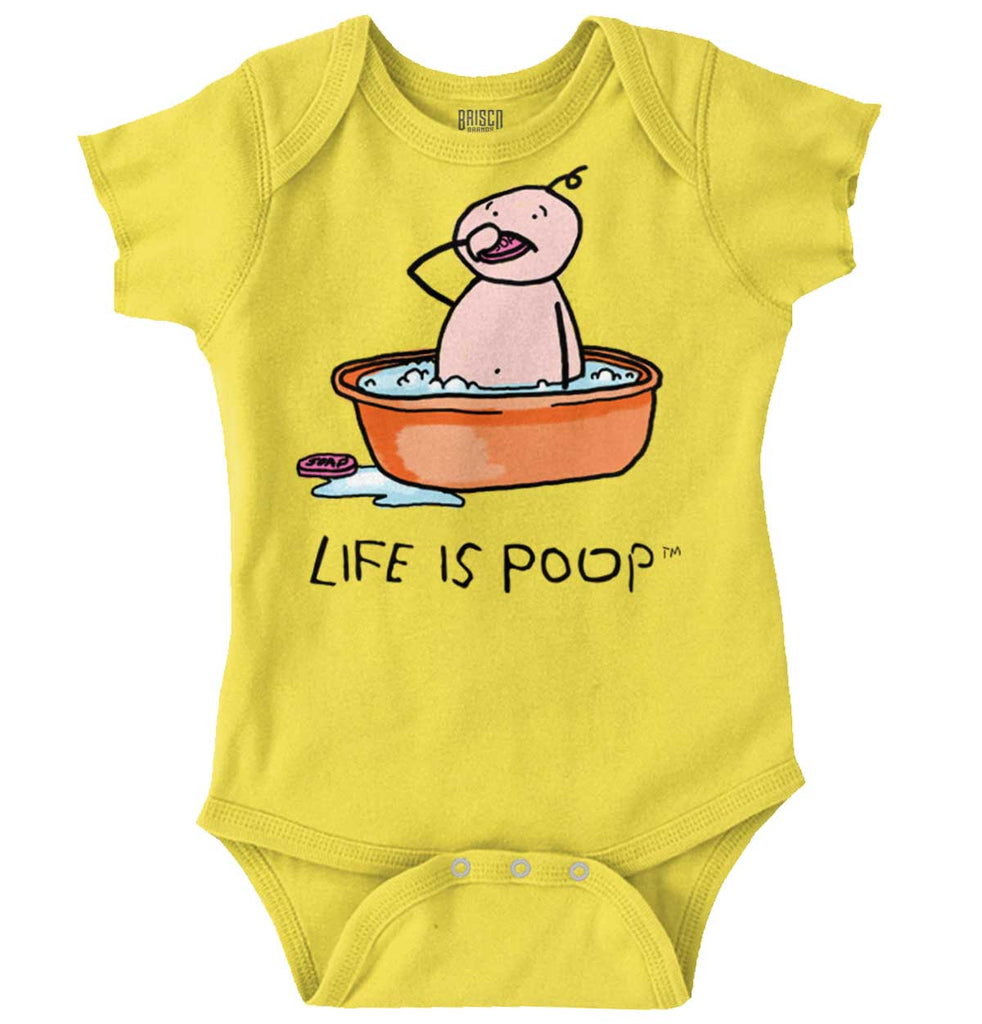 Eating Soap Romper-Direct To Garment Print-Brisco Baby