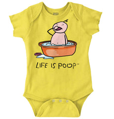 Eating Soap Romper-Direct To Garment Print-Brisco Baby