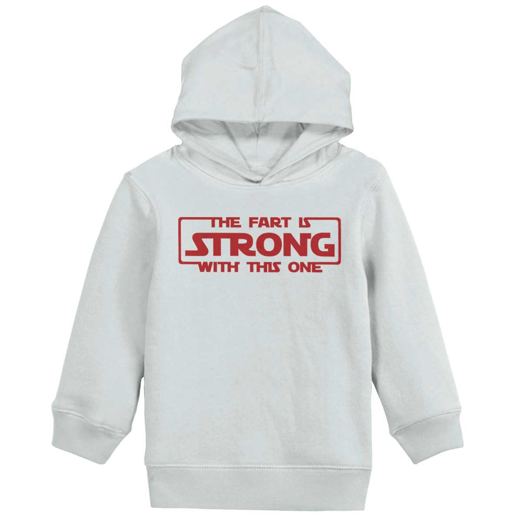 Fart Is Strong Toddler Pullover Hoodie-Direct To Garment Print-Brisco Baby