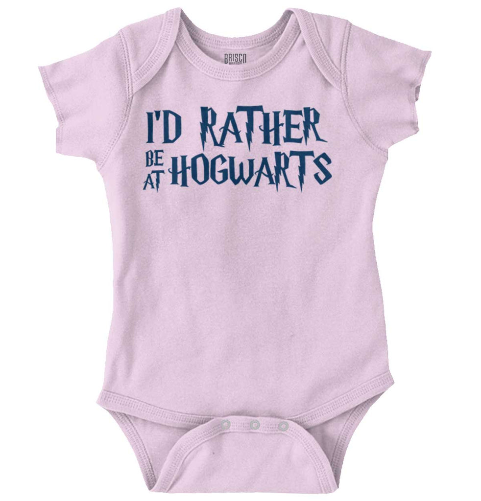 Rather Be At Hogwarts Romper Bodysuit-Direct To Garment Print-Brisco Baby
