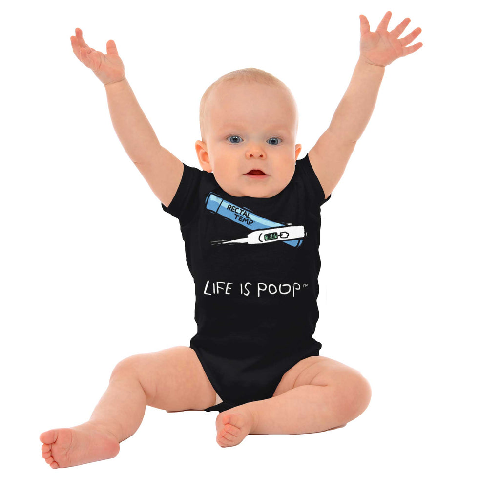Rectal Thermometer Romper Bodysuit-Direct To Garment Print-Brisco Baby