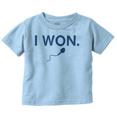 Won The Race Infant Toddler T Shirt-Direct To Garment Print-Brisco Baby