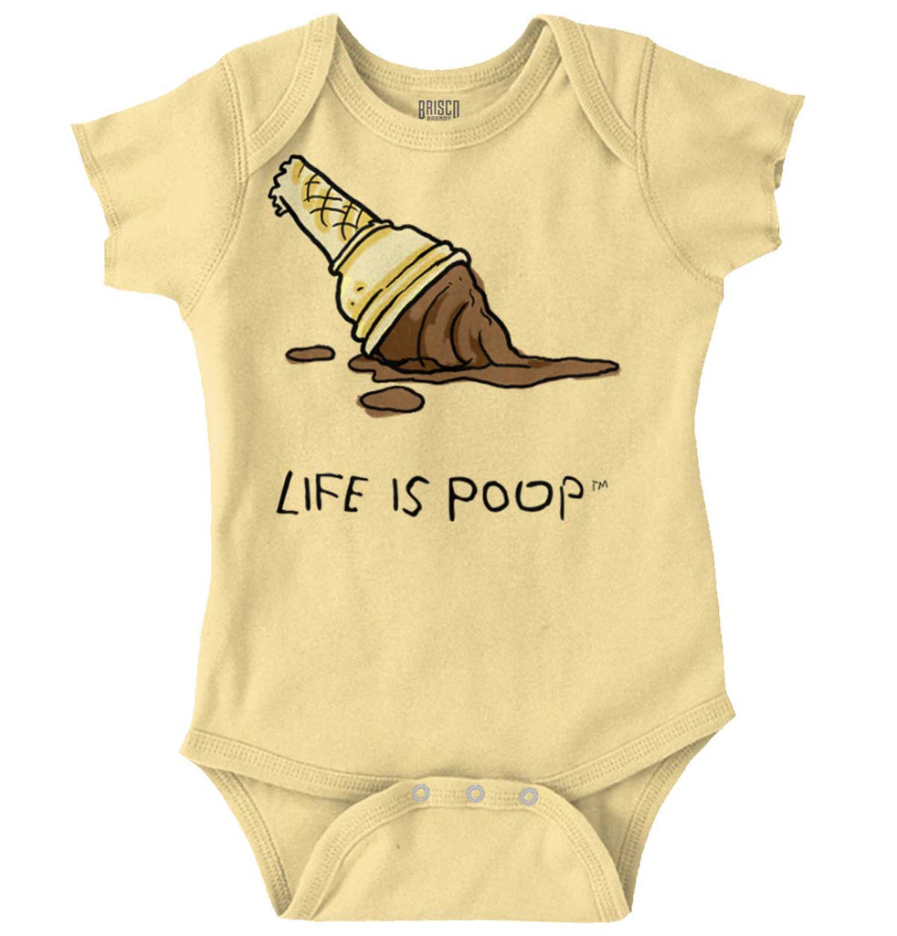 Dropped Cone Romper Bodysuit-Direct To Garment Print-Brisco Baby